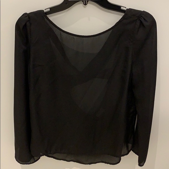 Sheer Open Back Top - Picture 1 of 4